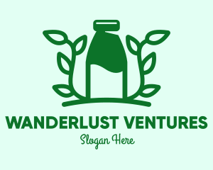 Organic Plant Milk logo design