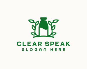 Organic Plant Milk logo design