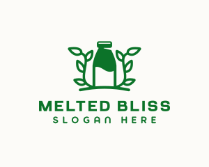 Organic Plant Milk logo design