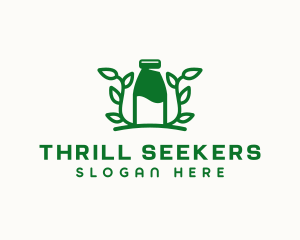 Organic Plant Milk logo design