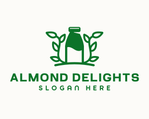 Organic Plant Milk logo design