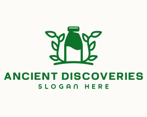 Organic Plant Milk logo design