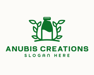 Organic Plant Milk logo design