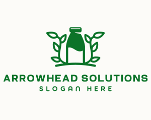 Organic Plant Milk logo design