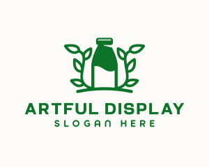 Organic Plant Milk logo design