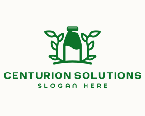 Organic Plant Milk logo design