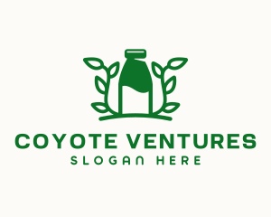 Organic Plant Milk logo design