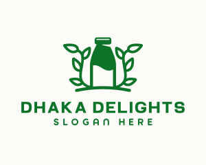 Organic Plant Milk logo design