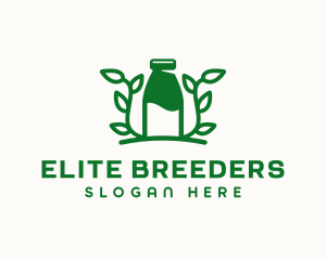 Organic Plant Milk logo design