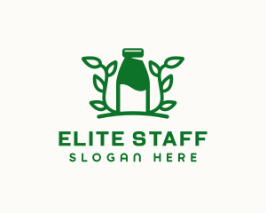 Organic Plant Milk logo design