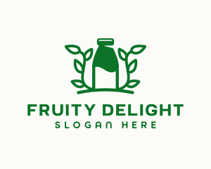 Organic Plant Milk logo design