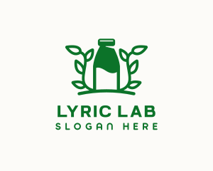 Organic Plant Milk logo design