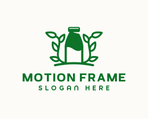 Organic Plant Milk logo design