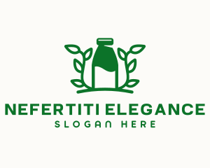 Organic Plant Milk logo design