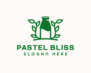 Organic Plant Milk logo design