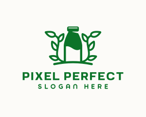 Organic Plant Milk logo design