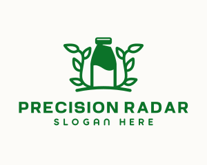 Organic Plant Milk logo design