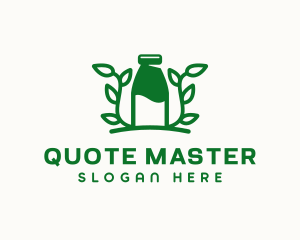 Organic Plant Milk logo design