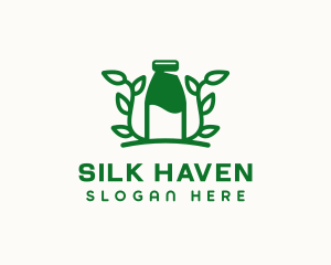 Organic Plant Milk logo design