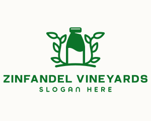 Organic Plant Milk logo design