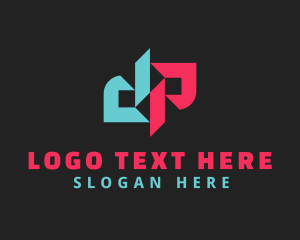 Letter Dp - Digital Cyber Technology logo design