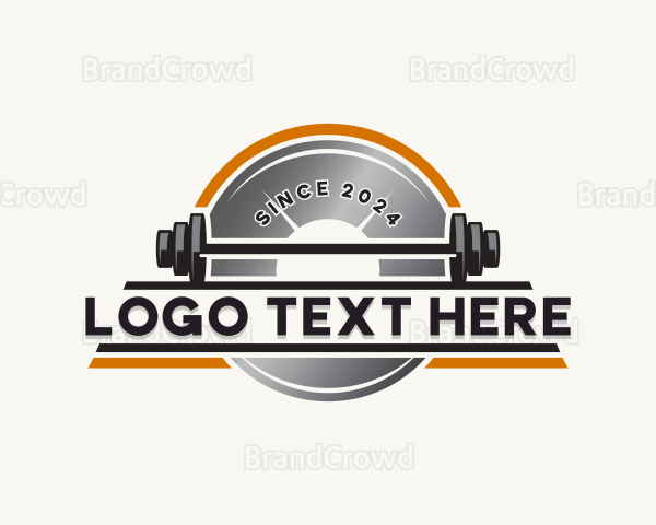 Barbell Fitness Gym Logo