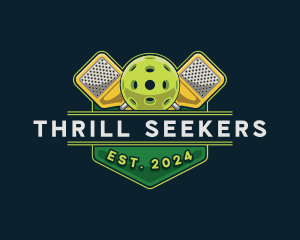 Pickleball Sports Varsity Logo