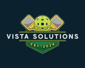 Pickleball Sports Varsity Logo