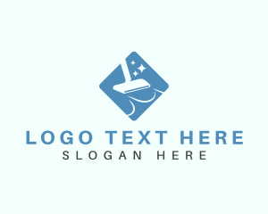 Clean - Carpet Cleaning Vacuum logo design