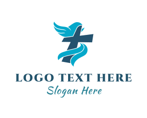 God - Christian Fellowship Cross logo design