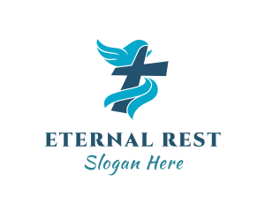 Cemetery - Christian Fellowship Cross logo design