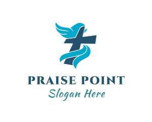 Praise - Christian Fellowship Cross logo design