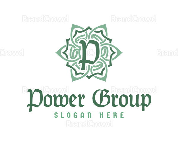 Celtic Floral Pattern Logo