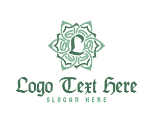 Monochrome - Celtic Floral Pattern logo design