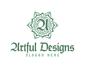 Celtic Floral Pattern logo design