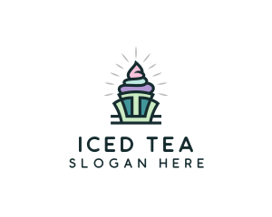 Cupcake Pastry Dessert logo design