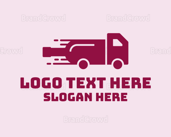 Wine Delivery Truck Logo