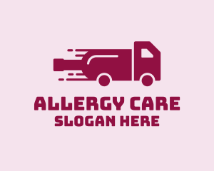 Wine Delivery Truck  logo design