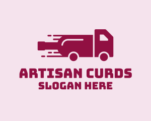 Wine Delivery Truck  logo design