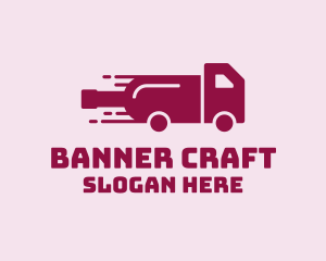 Wine Delivery Truck  logo design