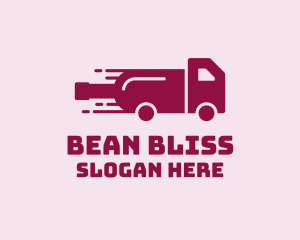 Wine Delivery Truck  logo design