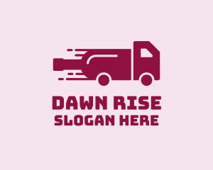 Wine Delivery Truck  logo design