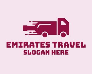 Wine Delivery Truck  logo design