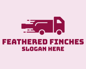 Wine Delivery Truck  logo design