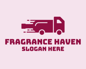 Wine Delivery Truck  logo design