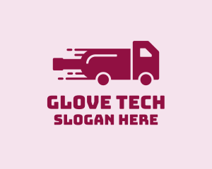 Wine Delivery Truck  logo design