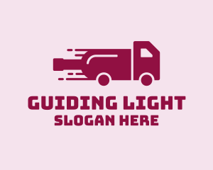 Wine Delivery Truck  logo design