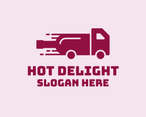 Wine Delivery Truck  logo design