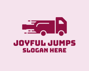 Wine Delivery Truck  logo design