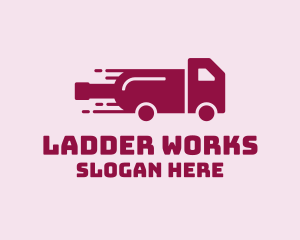 Wine Delivery Truck  logo design